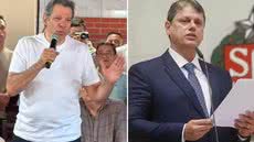 Fernando Haddad afirmou, durante agenda em Iguape (SP), que pretende revisar contratos de privatização realizados pelo governo estadual caso seja eleito - Imagem: Carlos Abelha/TV Tribuna e Divulgação/Secom/GESP