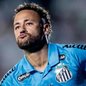Neymar, do Santos, comemorando um dos seus gols contra o Juventude, em partida válida pela 37ª rodada do Brasileirão - Foto: Reprodução/X/@SantosFC