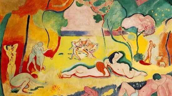 Colorida demais, vibrante demais, livre demais. A obra de Matisse inaugurou uma nova linguagem, e irritou os críticos - Henri Matisse – A Alegria de Viver (1905-1906)