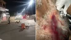 Suspeito foi preso pela Polícia Militar logo após a ocorrência e teve o facão utilizado na agressão apreendido pela polícia em Juquiá - Imagem: Reprodução