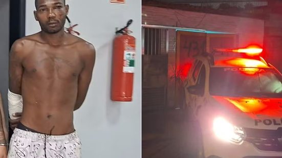 Suspeito foi preso após atear fogo na companheira em Praia Grande; vítima permanece internada em estado grave - Imagem: Carlos Cruz/CANAL5WEBTV