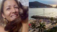 Roseli Petrolini, de 64 anos, foi encontrada morta dentro do próprio apartamento no Centro de São Vicente. - Imagem: Redes sociais e Prefeitura de São Vicente