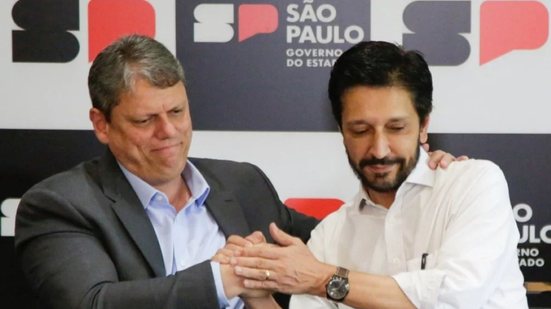 A pressão de Tarcísio de Freitas e Ricardo Nunes levou o governo federal a considerar a caducidade do contrato - Imagem: Divulgação/Prefeitura de São Paulo