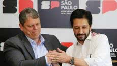 A pressão de Tarcísio de Freitas e Ricardo Nunes levou o governo federal a considerar a caducidade do contrato - Imagem: Divulgação/Prefeitura de São Paulo
