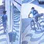 Suspeito invadiu prédio e furtou bicicleta avaliada em R$ 20 mil em Santos (SP). - Imagem: Reprodução | PM