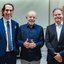 Presidente Lula se reúne com Jorge Pinheiro Koren de Lima, CEO da Hapvida, e Gustavo Ribeiro, vice-presidente da empresa. - Imagem: Divulgação