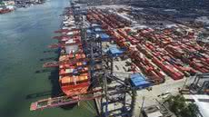 Imagem do Porto de Santos - Imagem: Reprodução/ g1
