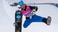 O atleta Pat Burgener, naturalizado brasileiro, compete hoje no halfpipe - Foto: @f.storm