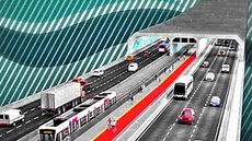 Tribunal de Contas da União exige melhorias na governança do projeto do Túnel Santos-Guarujá antes da liberação de recursos - Imagem: Reprodução