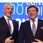 Alejandro Domínguez exalta liderança de Infantino e fecha com presidente da Fifa - Foto: Eitan Abramovich / AFP