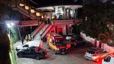 Vítima é levada ao PS Central após ser atacada por cachorro no topo do Monte Serrat - Imagem: Reprodução