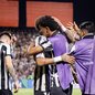 Após confusão e acusações de tapa no rosto, dupla santista usa zona mista no Paraguai para encerrar crise interna - Foto: Raul Baretta / Santos FC