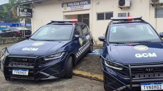 Equipes da Guarda Civil Municipal atenderam ocorrência em Mongaguá após adolescente conseguir pedir ajuda durante a madrugada - Imagem: Divulgação/GCM