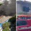 Seis viaturas com 16 bombeiros atuaram no combate ao incêndio - Imagem: Reprodução/ g1