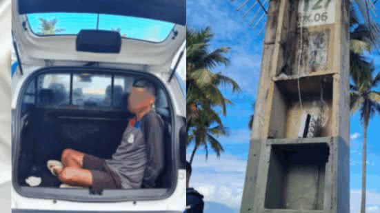 A ação da Guarda Civil Municipal resultou na prisão de um homem que admitiu roubar fios para financiar seu vício em bebidas alcoólicas - Foto: Divulgação/ GCM