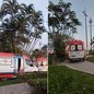 Equipes de resgate atenderam a ocorrência na Praia do Embaré, em Santos. A vítima, de 69 anos, chegou a ser reanimada em uma unidade de saúde, mas morreu na noite de domingo (2); o caso é investigado pela Polícia Civil - Imagem: Adriano Bastos