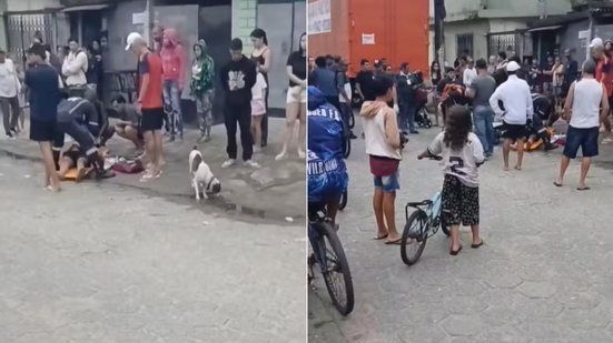 Pai e filho ficaram feridos após uma discussão terminar em agressões com faca na Vila São José, em Cubatão; caso é investigado pela Polícia Civil - Imagem: Redes sociais