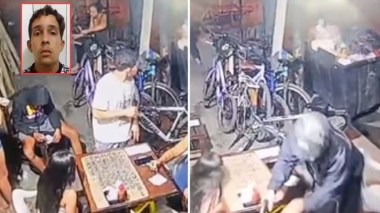 Antônio Carlos de Lima, de 26 anos, foi morto a tiros em frente a um bar no bairro Vila Margarida, em São Vicente. Câmeras de segurança registraram a ação e são analisadas pela Polícia Civil - Imagem: Reprodução