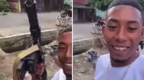 Gabriel Ribeiro da Silva dos Santos, conhecido como Sagat, morreu após ser baleado durante uma ação policial em Guarujá - Imagem: Reprodução