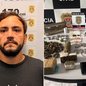 Drogas foram encontradas escondidas em um buraco na parede da cozinha de um apartamento no Centro de São Vicente - Imagem: Reprodução e Polícia Civil