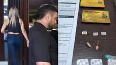 Casal foi detido durante investigação de uma suposta fraude no concurso da Guarda Civil Municipal de Itanhaém, realizado no domingo (18) - Imagem: Carlos Cruz/Canal5WebTV
