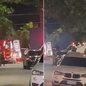 Casal de turistas, de 26 e 27 anos, foi baleado na noite de domingo (18), nas proximidades da Praça da Brunella, na orla da praia da Enseada, em Guarujá - Imagem: Redes sociais