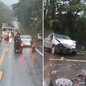 Acidente envolvendo quatro carros deixou um motorista morto e seis pessoas feridas na Rodovia Empei Hiraide (SP-139), entre Registro e Sete Barras - Imagem: Reprodução