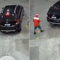 Câmeras de segurança registraram o momento em que o motorista deixa o posto após abastecer o veículo; Polícia Civil apura suspeita de estelionato e possível uso de placa clonada - Imagem: Reprodução