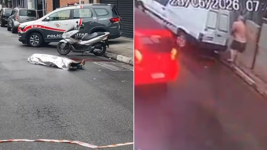 Homem investigado pela morte de um morador em situação de rua foi localizado após deixar Santos; Polícia Civil aguarda laudos periciais e análise de imagens para concluir a investigação - Imagem: Carlos Cruz/CANAL5WEBTV e Reprodução