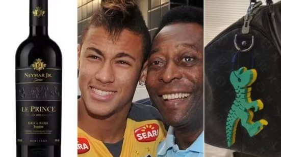 Família Neymar reúne investimentos em setores como vinhos, imóveis, alimentação, entretenimento, licenciamento de marcas e projetos sociais, ampliando sua atuação empresarial além do futebol - Imagem: Divulgação e Reprodução/Instagram