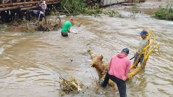 Iporanga está entre os municípios do Vale do Ribeira que receberam o reconhecimento estadual de situação de emergência após as fortes chuvas na região. - Imagem: Reprodução / Defesa Civil de São Paulo