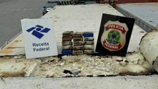 Tática de esconder drogas em contêineres tem se repetido, com seis casos semelhantes registrados este ano - Imagem: Divulgação / Receita Federal