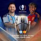 Partida que marca o reencontro de Messi e Lamine Yamal - Imagem: Divulgação / Conmebol