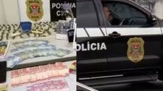 Após a troca de tiros, a polícia encontrou drogas e máquinas de apostas ilegais, que foram apreendidas como evidência - Imagem: Reprodução