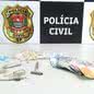 Jovem de 21 anos é preso em flagrante por tráfico de drogas em Peruíbe - Imagem: Divulgação/ Polícia Militar