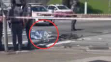 A perícia isolou o local do acidente para investigar as causas da colisão - Imagem: Reprodução