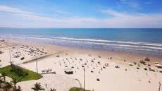 O incidente ocorreu na praia do Ocian, onde a forte correnteza puxou o banhista - Imagem: Reprodução