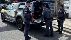 A perseguição começou quando a polícia identificou o veículo envolvido em um grande assalto - Foto: Divulgação / PM