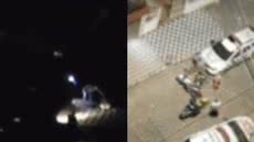 A comunidade se mobilizou para ajudar a polícia a capturar o homem que fugia pelos telhados após a tentativa de furto - Imagem: Reprodução