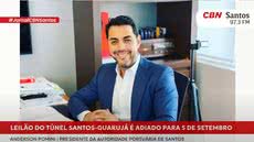 Anderson Pomini, da Autoridade Portuária, destaca a importância do adiamento para a preparação das empresas interessadas no leilão - Imagem: Divulgação