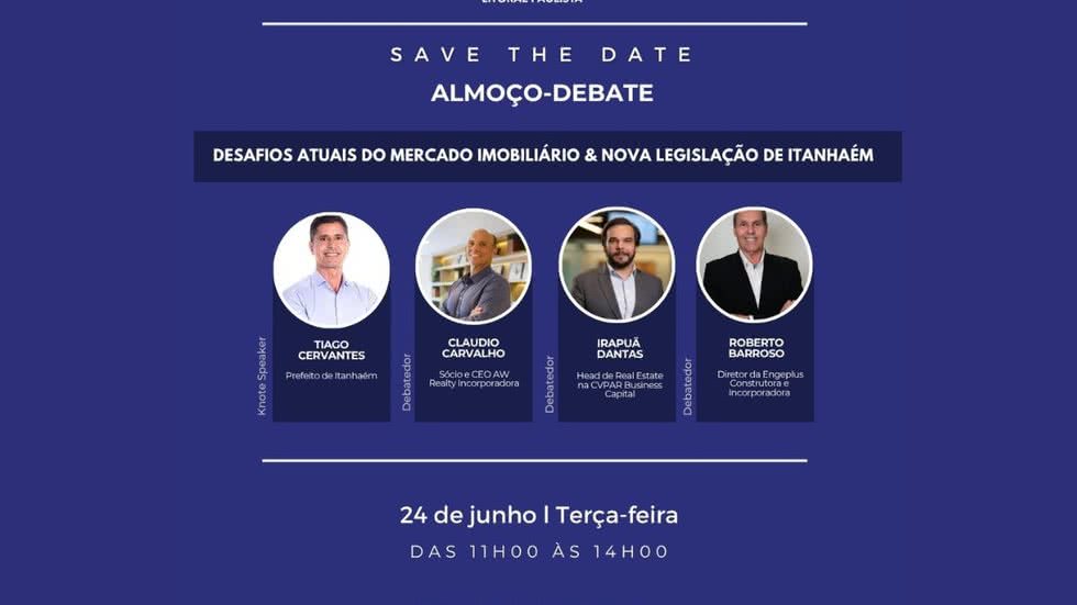 O evento contará com a presença de autoridades e especialistas do setor, abordando as oportunidades geradas pela nova legislação de Itanhaém - Imagem: Reprodução