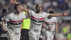 Lucas comemora gol contra o Vasco - Reprodução/Gazeta Esportiva