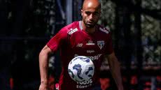 Lucas treina no SuperCT em São Paulo - Foto: Rubens Chiri/saopaulofc/ Reprodução/ Instagram