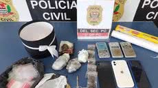 Durante a operação, Cléber Tripinha foi interceptado enquanto realizava uma entrega - Imagem: Divulgação / Polícia Civil