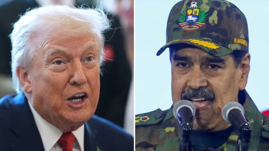 Explosões e colunas de fumaça foram registradas em Caracas após declarações de Trump - Imagem: Redes Sociais