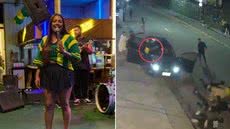 Cantora MC Rita sofreu ferimentos leves após ser atropelada durante a fuga de um homem que invadiu o carro em que ela estava, em São Vicente - Imagem: Reprodução/Instagram e Reprodução