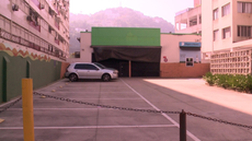 Prédio da antiga unidade do Pão de Açúcar Fresh, na Avenida Presidente Wilson, no José Menino, em Santos, atingido por incêndio em novembro de 2025 - Imagem: Reprodução