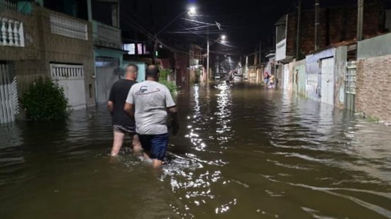 Chuvas intensas em janeiro causaram alagamentos e prejuízos milionários em Mongaguá. - Imagem: Divulgação