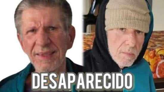 Robson de Carvalho Costa, de 63 anos, desapareceu em Santos após deixar clínica de recuperação em Itapecerica da Serra - Imagem: Divulgação