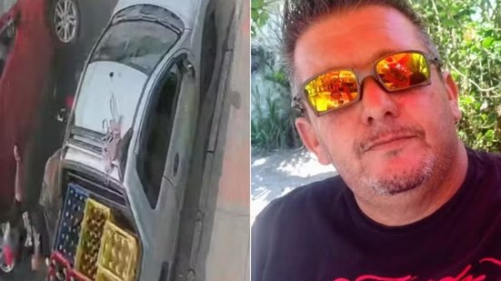 Motociclista morreu após 29 dias internado; atropelamento ocorreu durante discussão no trânsito em Santos - Imagem: Reprodução e Arquivo Pessoal
